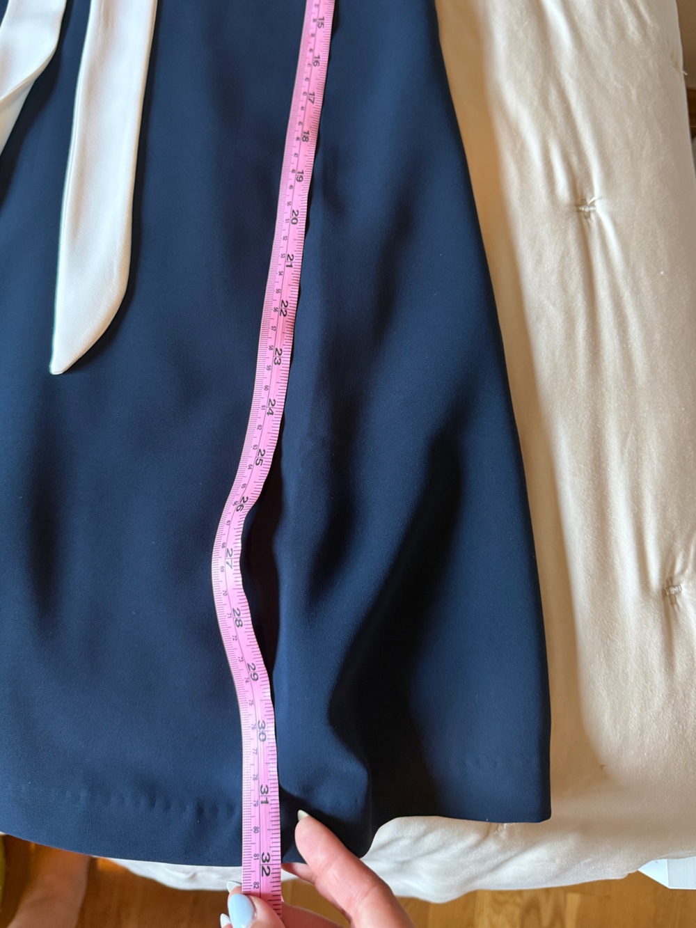 Amanda Uprichard Navy Oxford Dress NWOT - Picture 8 of 10